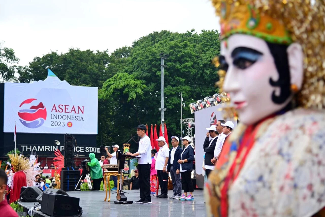 Presiden Joko Widodo meluncurkan Keketuaan Indonesia di ASEAN 2023. Sumber : Website Resmi Presiden Republik Indonesia
